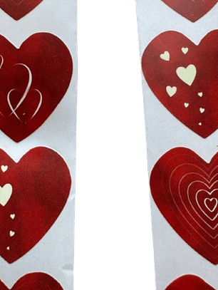 Stickers Corazon C 100un 2,5cm