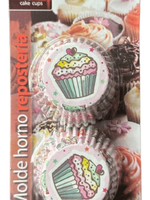 Capsulas Cupcake Diseño G Pastel 100 Un