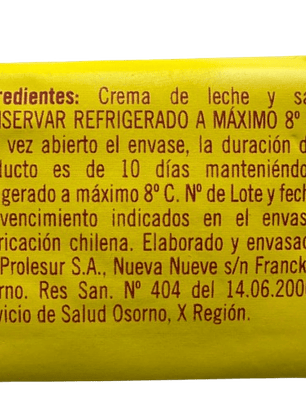 Mantequilla Soprole con Sal 250gr