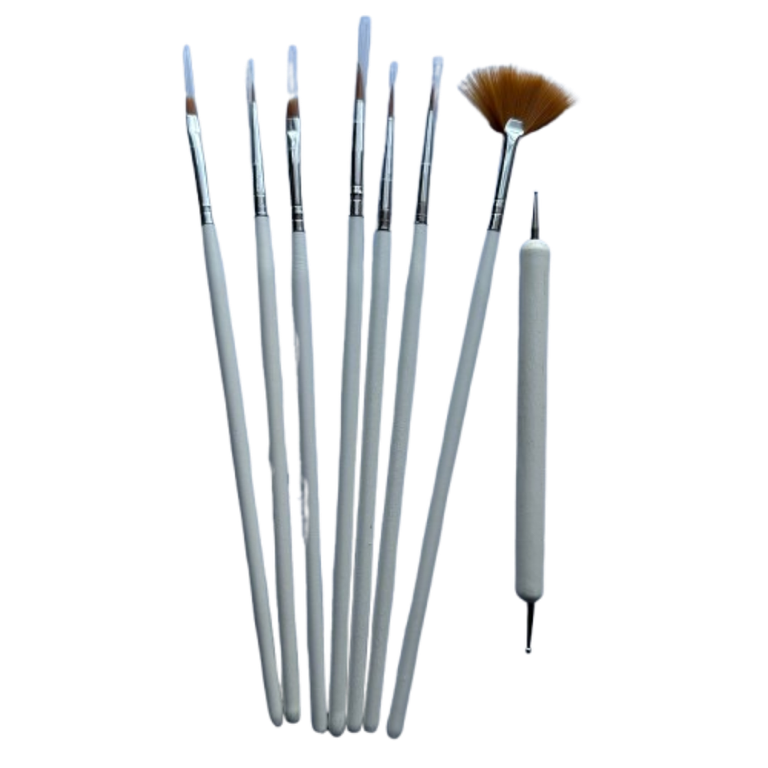 Set 7 Pinceles mas Punzon 1