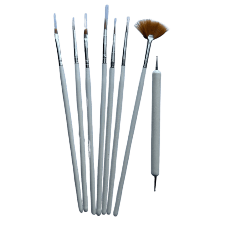 Set 7 Pinceles mas Punzon 1