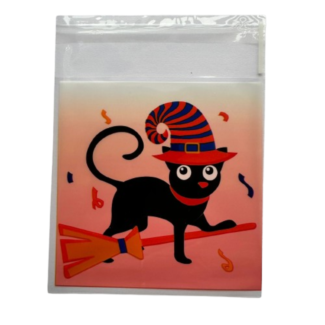 Bolsas Halloween D 10x10+2cm autoadhesivas 100 un 2