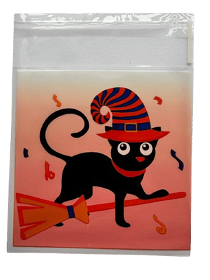 Bolsas Halloween D 10x10+2cm autoadhesivas 100 un