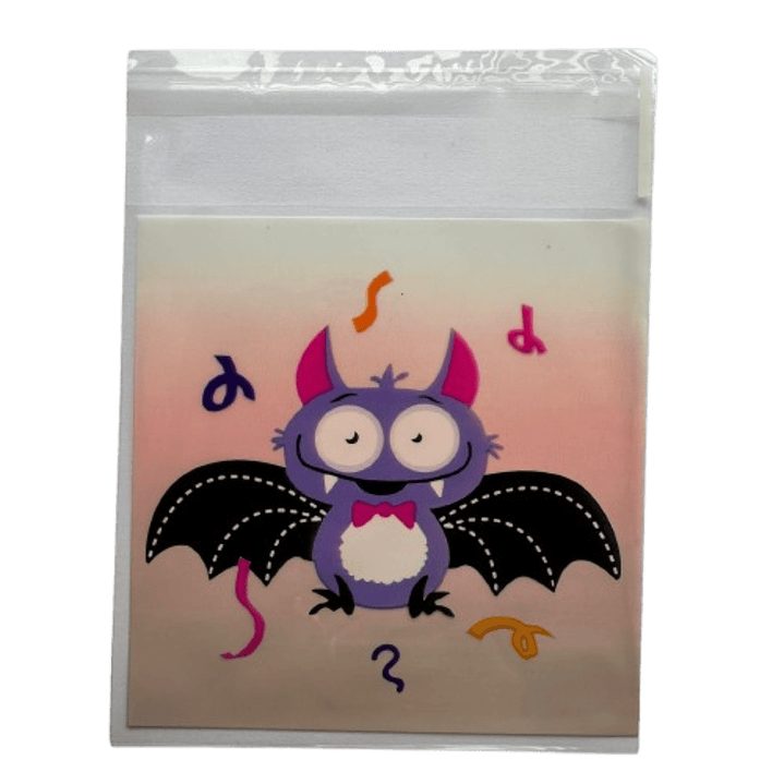 Bolsas Halloween D 10x10+2cm autoadhesivas 100 un 5