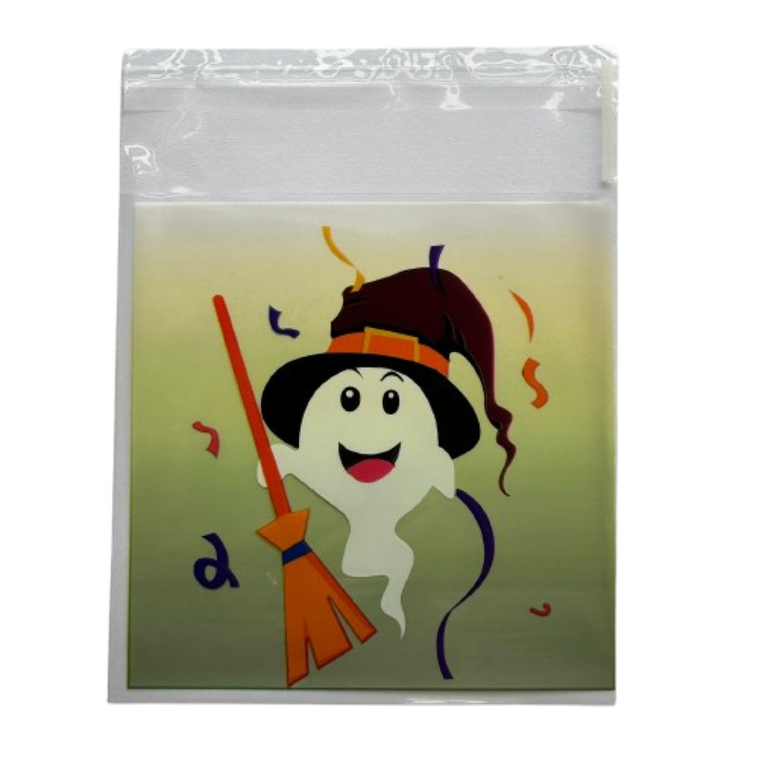 Bolsas Halloween D 10x10+2cm autoadhesivas 100 un 7