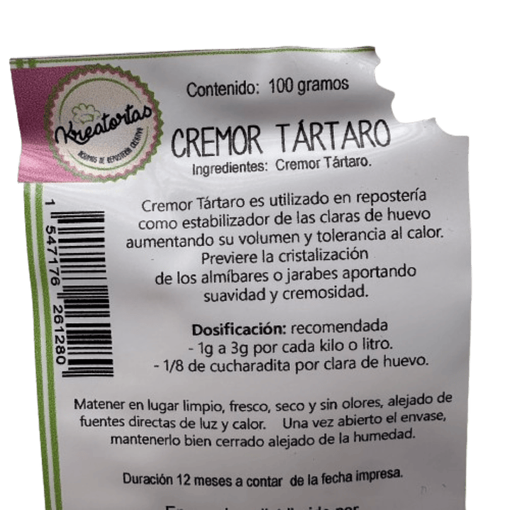 Cremor Tartaro Kreatortas 100gr 2