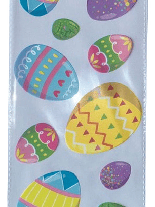 Bolsa Pascua Diseño B 12un Polipropileno 27x13cm