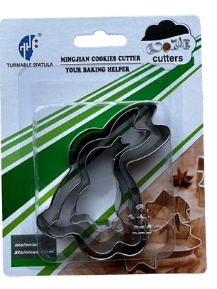 Cortador Galletas Conejito 3 pcs
