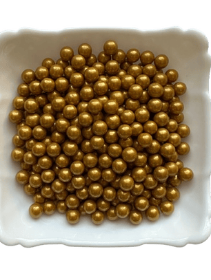 Perlas Doradas 8mm 70 Gr