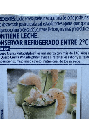 Queso Crema Philadelphia 180gr