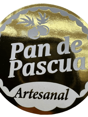 Sticker Pan de Pascua 100un 38mm