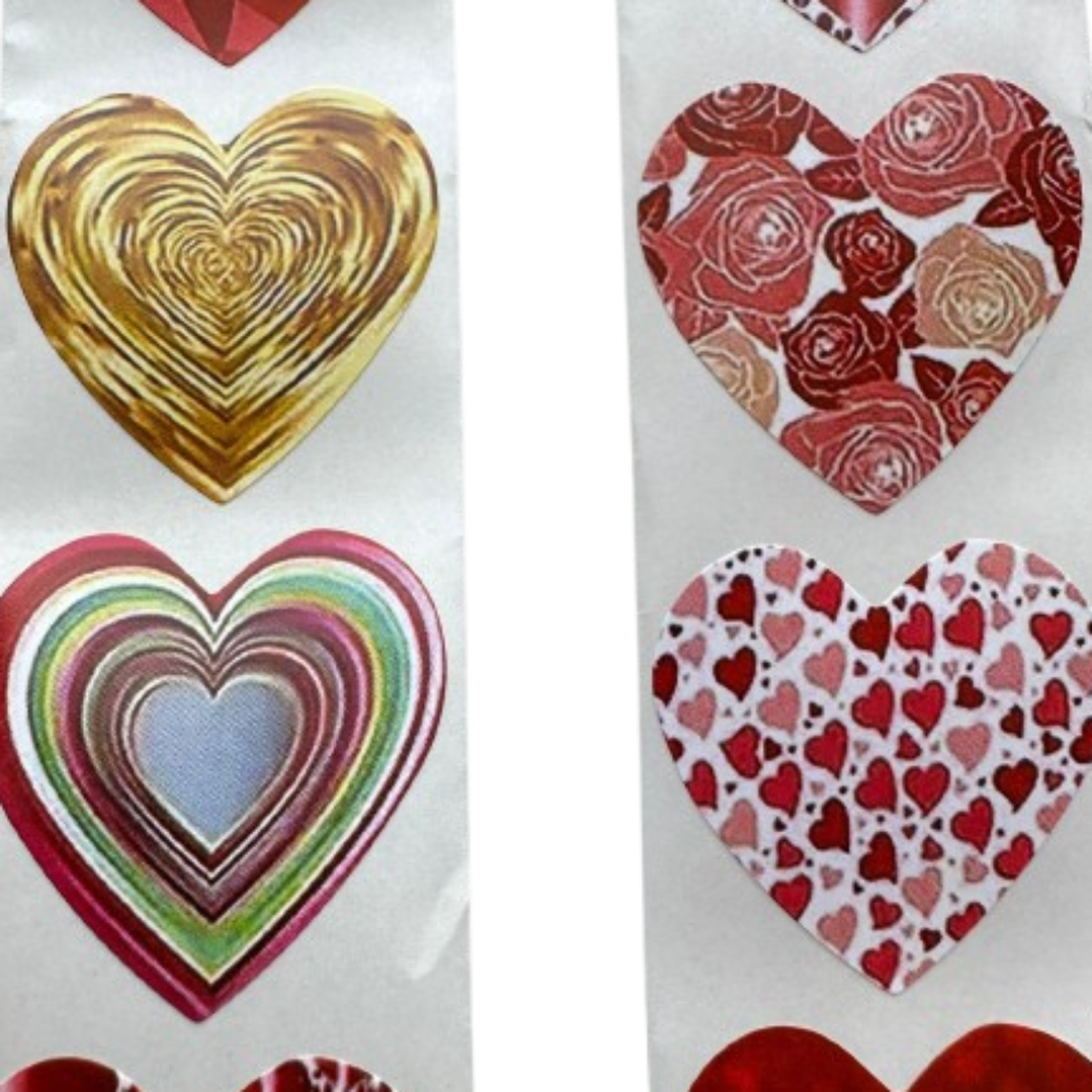 Stickers Corazon B 100un 2,5cm 2