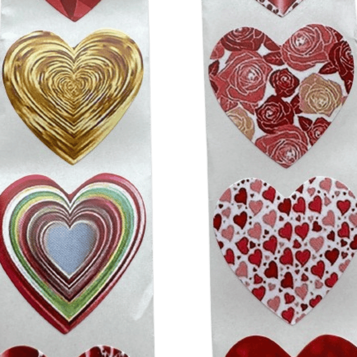 Stickers Corazon B 100un 2,5cm 2
