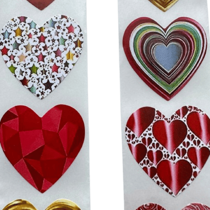 Stickers Corazon B 100un 2,5cm 3