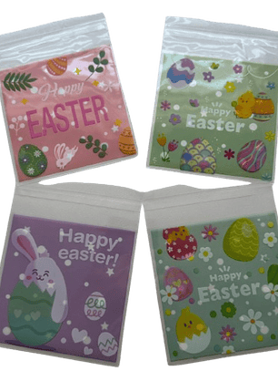 Bolsas Pascua B 10x10+2cm autoadhesivas 100un