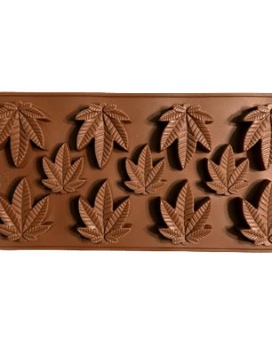 Molde Silicona Hoja Cannabis 11 cav