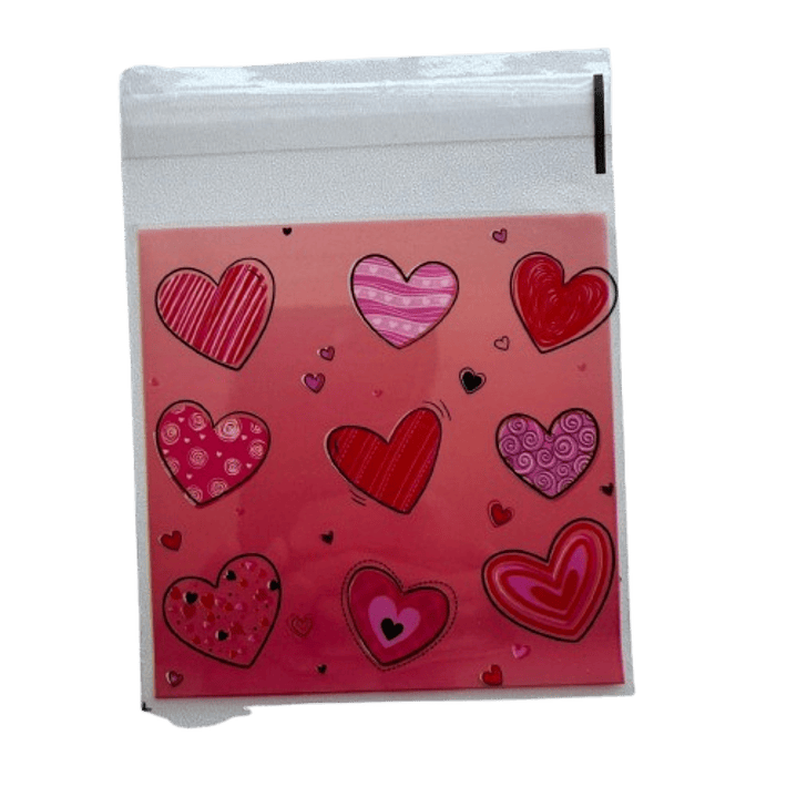 Bolsas San Valentin A 10x10+2cm autoadhesiva 100un 3