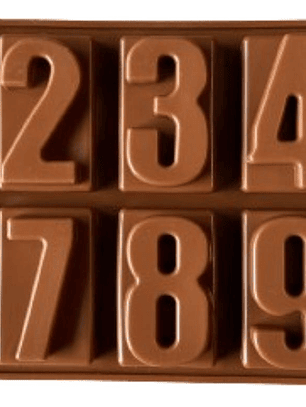 Molde Silicona Numeros
