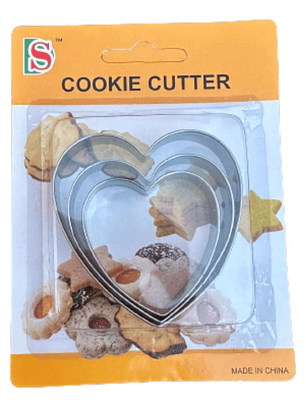 Cortador Galletas Corazon 3 pcs