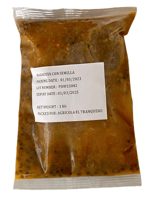 Pulpa de Maracuyá con Pepas 1 Kg