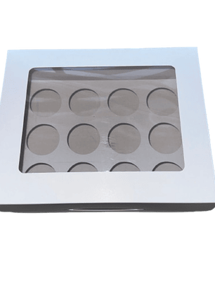 Caja con Ventana para 12 Shot 60ml