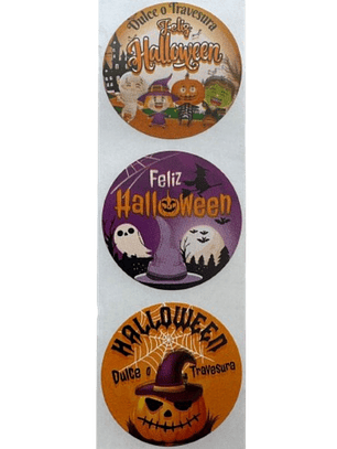 Sticker Halloween A 100 unidades 38mm