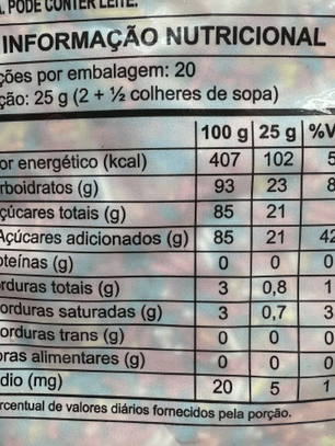 Decoración Palitos Multicolor 500gr