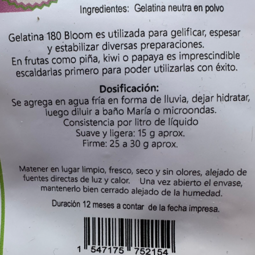 Gelatina Neutra 180 Bloom Kreatortas 100gr 2