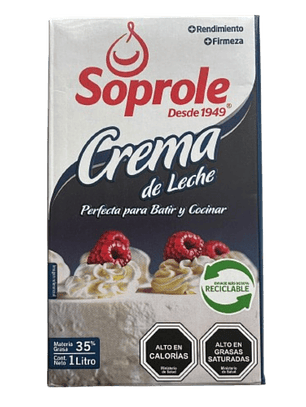 Crema de Leche Soprole 1 lt