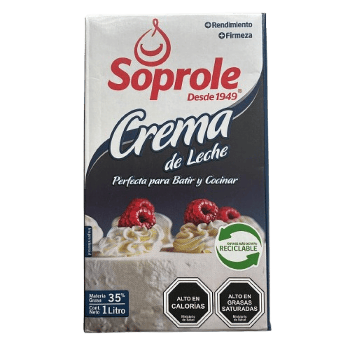 Crema de Leche Soprole 1 lt 1