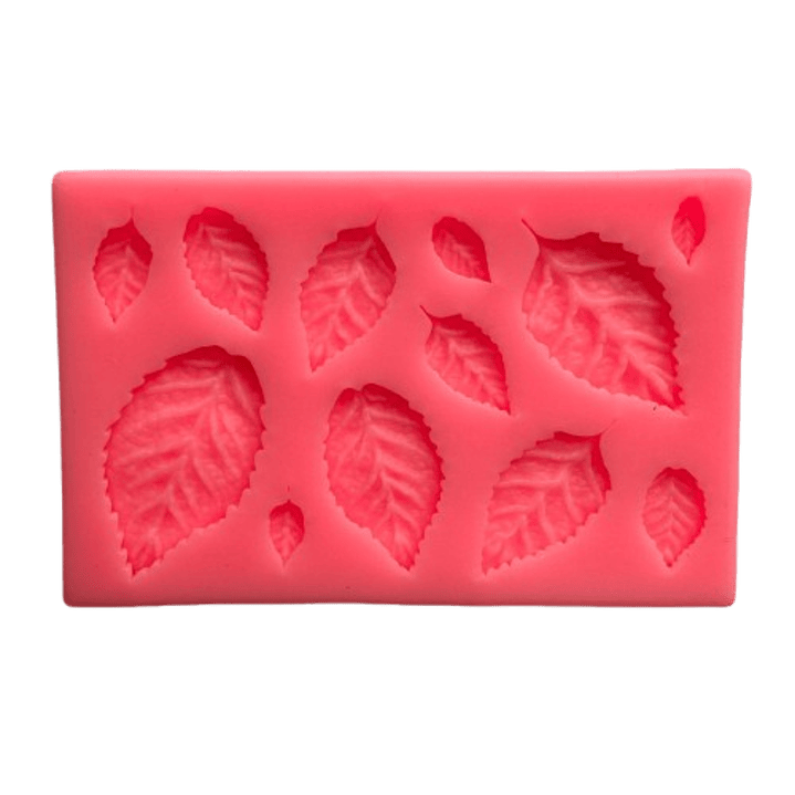 Molde Silicona Hojas 12 figuras 2