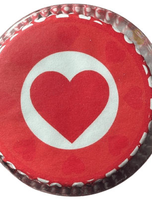 Capsulas Cupcake Diseño J Corazon Rojo 100 un