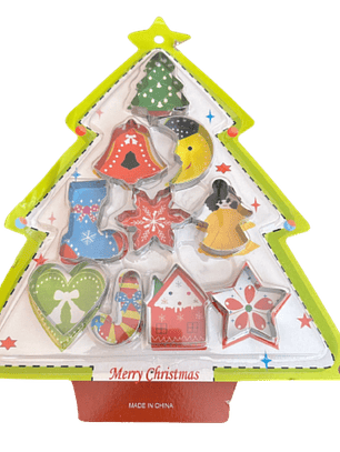 Cortador Galletas Navidad C 10 pcs