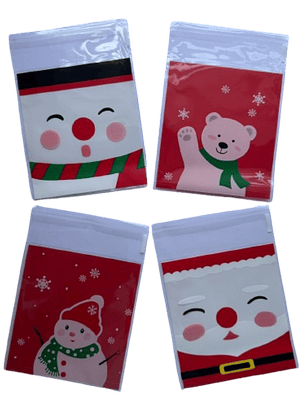 Bolsas Navidad A autoadhesivas 100 un 10x10+2cm