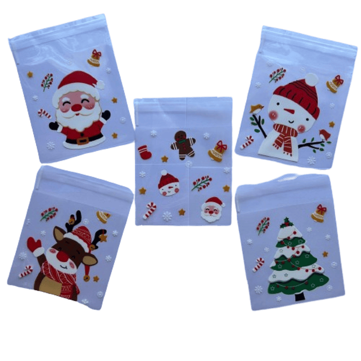 Bolsas Navidad C 10x10+2cm autoadhesivas 100 un 1