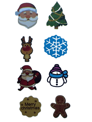 Cortador Galletas Navidad Estampado B 8 figuras