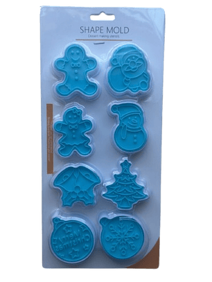 Cortador Galletas Navidad Estampado A 8 figuras