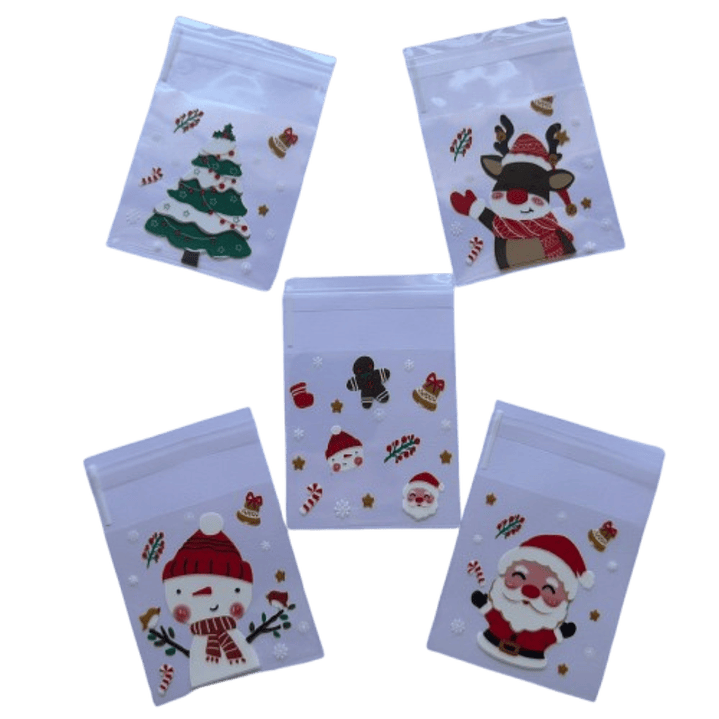 Bolsas Navidad A 7x7+2cm autoadhesivas 100 un 1