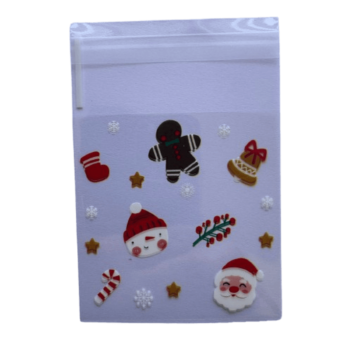 Bolsas Navidad A 7x7+2cm autoadhesivas 100 un 2
