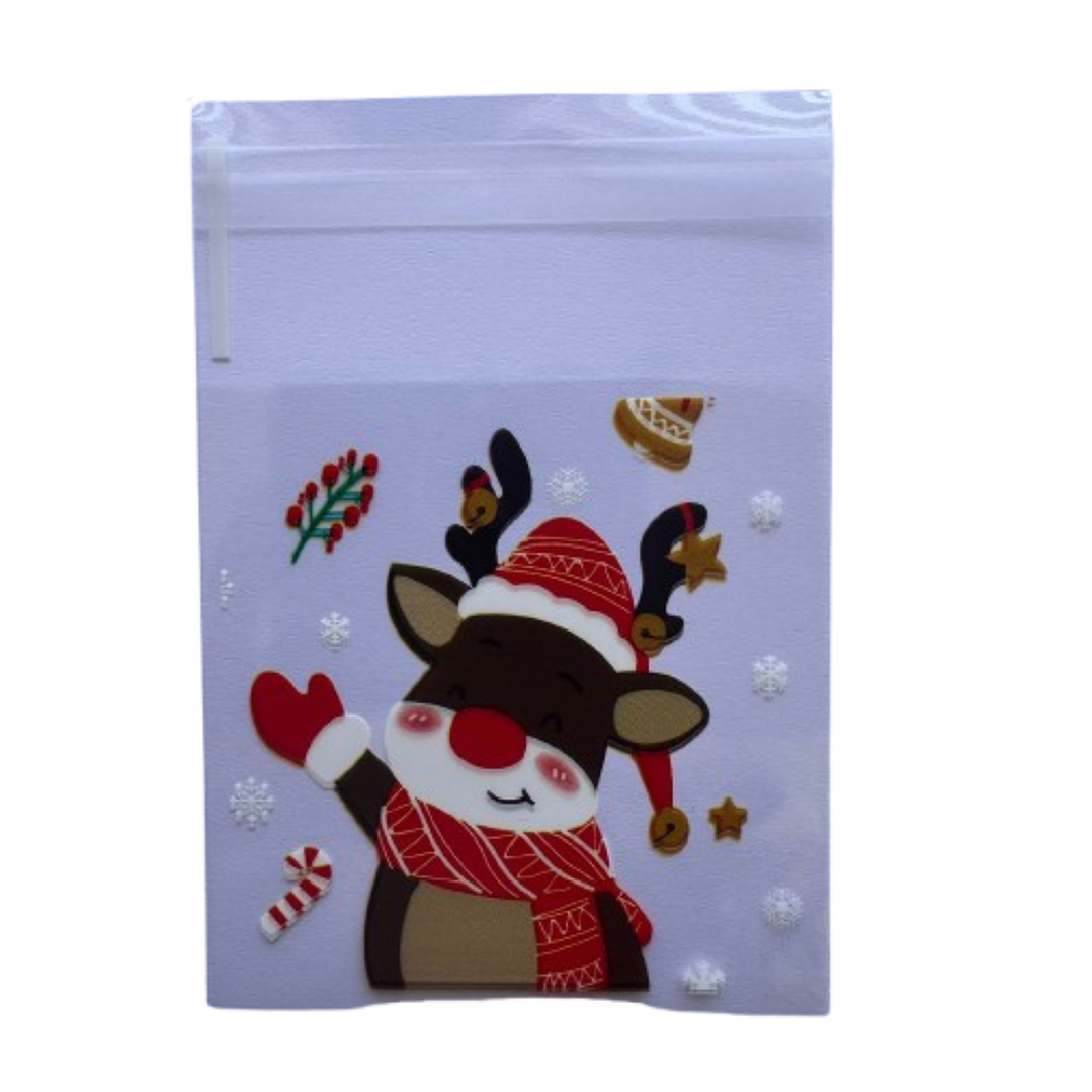 Bolsas Navidad A 7x7+2cm autoadhesivas 100 un 3