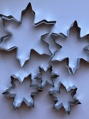 Cortador Galletas Copo de Nieve 5 pcs