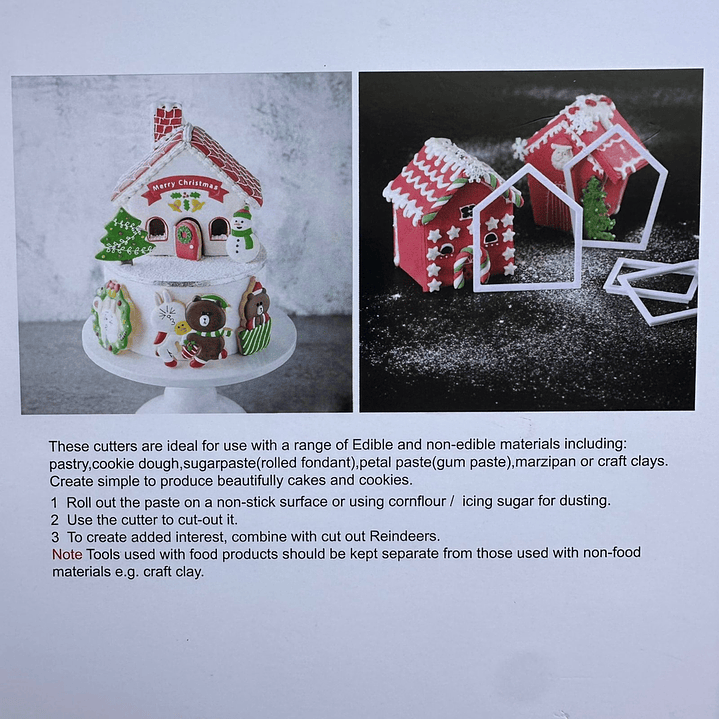 Cortador Galletas Casa Jengibre 8 pcs 2