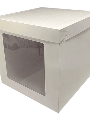 Caja Torta 30x30x30 cm con visor lateral