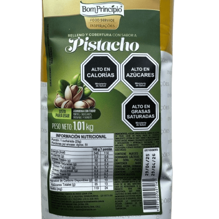 Relleno Pasta de Pistacho Bon Principio 1kg 2