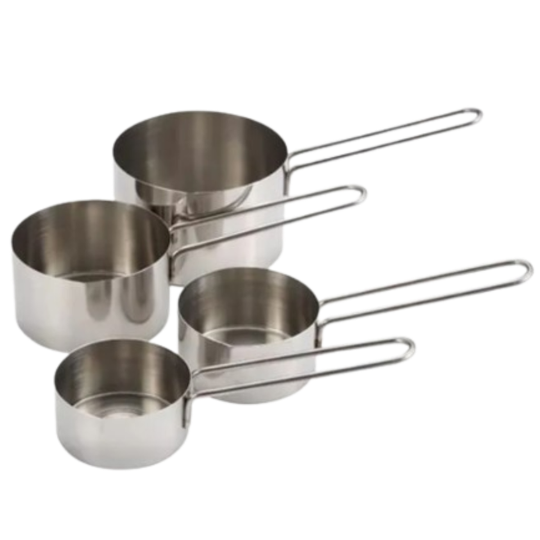 Set 4 Tazas Medidoras Acero Inox 2