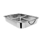 Fuente Rectangular con Azas Acero Inoxidable 30cm - Miniatura 1