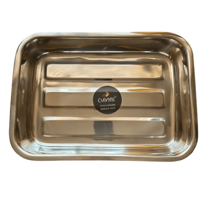 Fuente Rectangular con Azas Acero Inoxidable 30cm 2