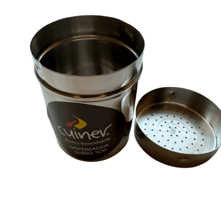 Dispensador Queso Rallado Acero Inoxidable 7cm 3