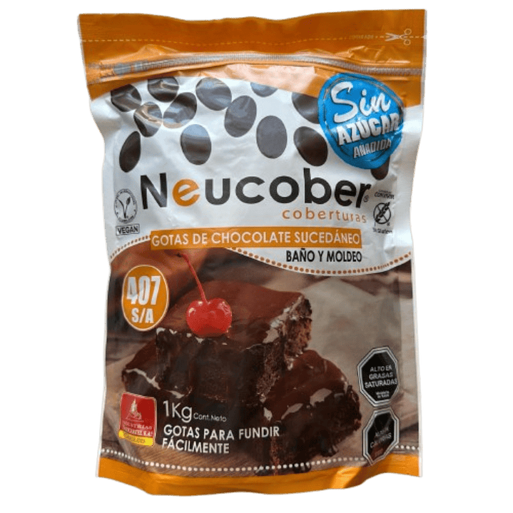 Gotas Chocolate Suced. Semibitter SA Neucober 1kg 1