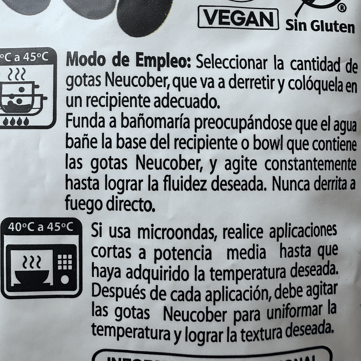 Gotas Chocolate Suced. Semibitter SA Neucober 1kg 4